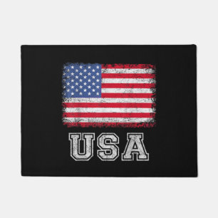Felpudo Bandera Patriótica Estadounidense Para Hombres Niñ