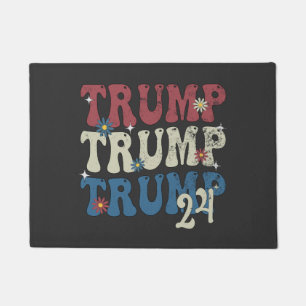 Felpudo Bandera Patriótica Norteamericana Trump 2024 4 De 