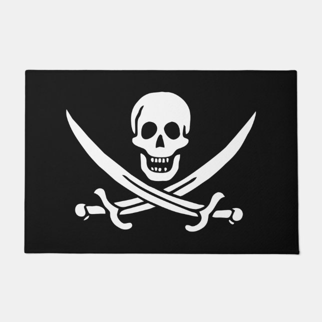 Felpudo Bandera pirata (Anverso)
