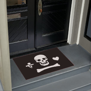 Felpudo Bandera pirata de Stede Bonnet Jolly Roger