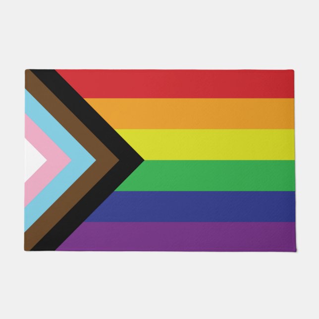 Felpudo Bandera progresista LGBTQIA (Anverso)