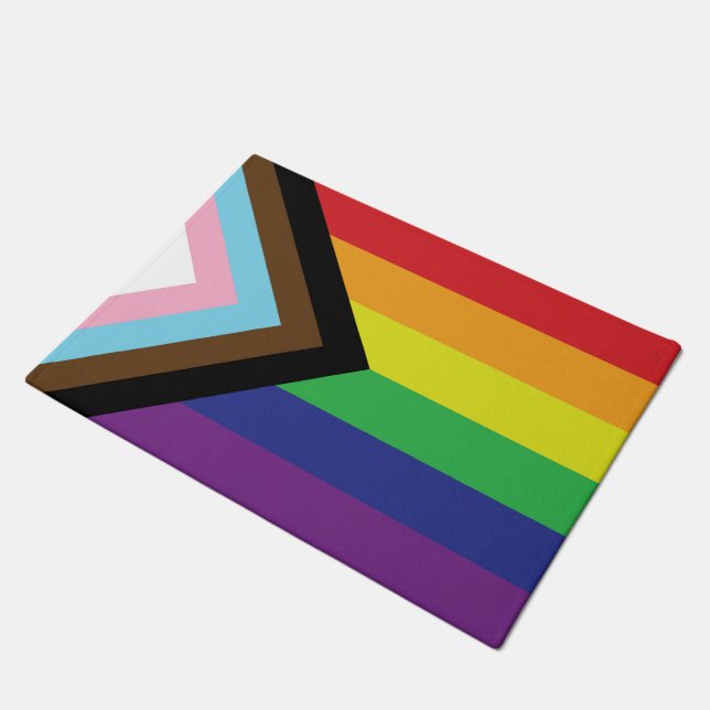 Felpudo Bandera progresista LGBTQIA (Angular)