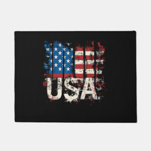 Felpudo Bandera Retro Americana USA 4 de julio