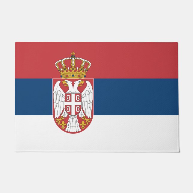 Felpudo Bandera serbia (Anverso)