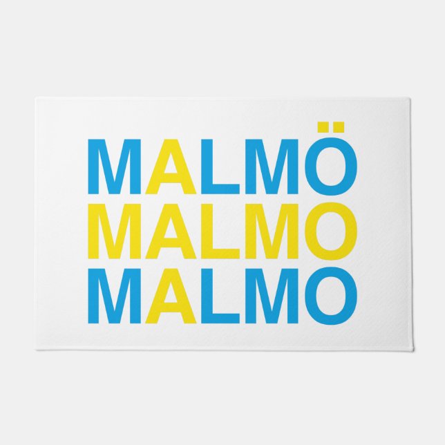 Felpudo Bandera sueca MALMO (Anverso)