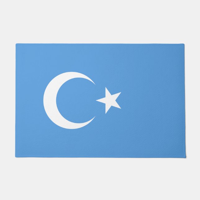 Felpudo Bandera uigur del este de Turkmenistán (uigur) (Anverso)