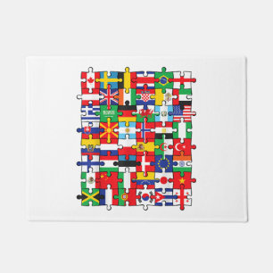 Felpudo Banderas de los países de la bandera internacional