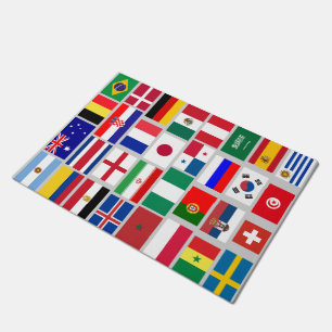 Felpudo Banderas originales del equipo de fútbol símbolo 2