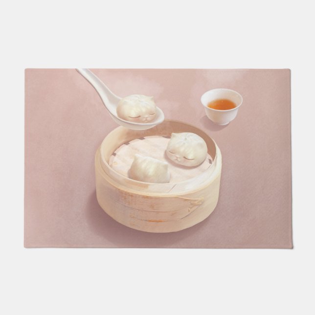 Felpudo Bao Baby - Tea Time Bao Buddies (Anverso)