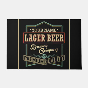 Felpudo Bar de etiquetas personalizadas Lager Beer Brewing
