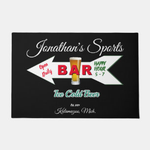 Felpudo Bar en el hogar Taberna Man Cave Cold Beer Man Cav