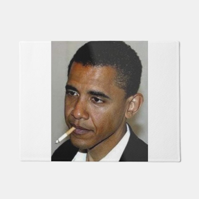 Felpudo Barack Obama fumando (Anverso)