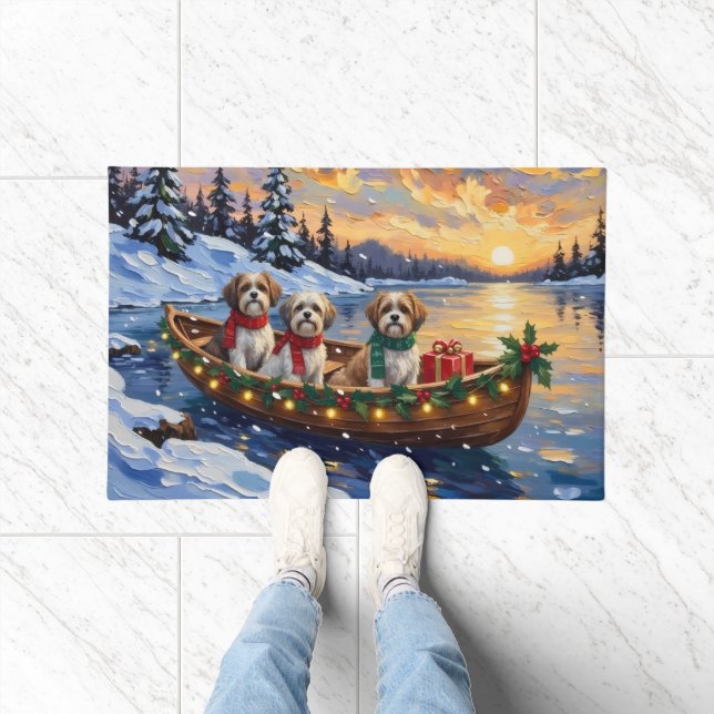 Felpudo Barca de Navidad de Malti Tzu Vacaciones (Interior)
