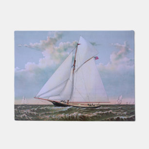 Felpudo Barco de vela antiguo Sloop Yate Barco de vela Océ