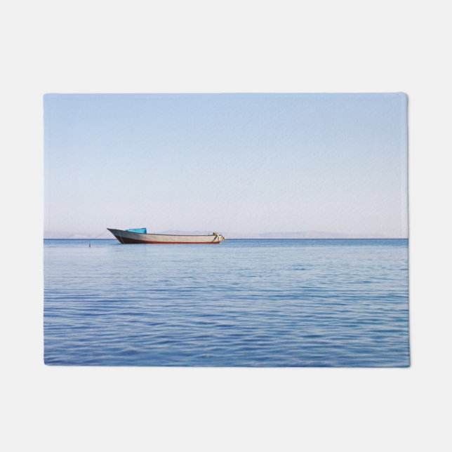 Felpudo barco en mar tranquilo (Anverso)