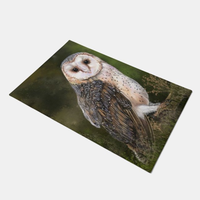 Felpudo Barn Owl Doormat (Angular)