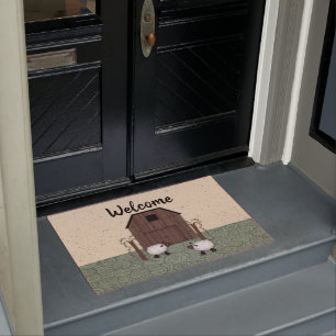 Felpudo Barn Sheep Door Mat
