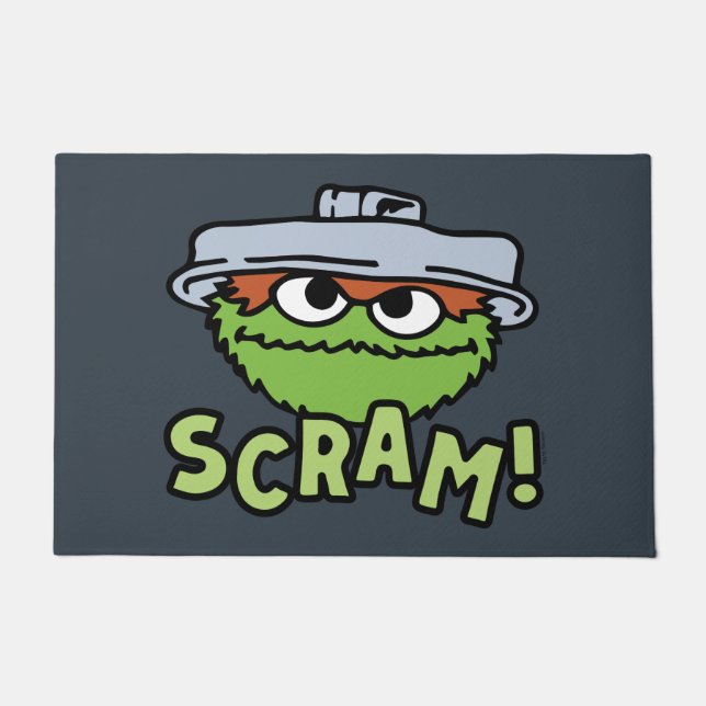 Felpudo Barrio Sésamo | Oscar el Grouch Scram! (Anverso)