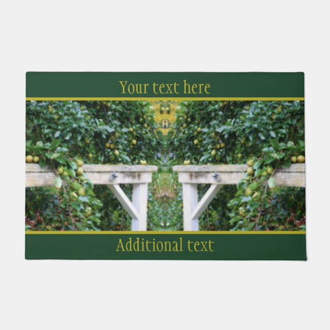 Felpudo Bartlett Pears On Tree Orton Personalizado (Anverso)