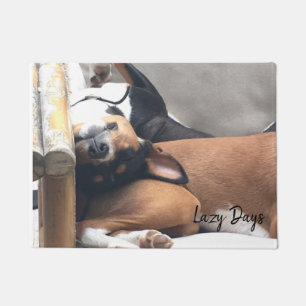 Felpudo ¡Basenji y días perezosos!