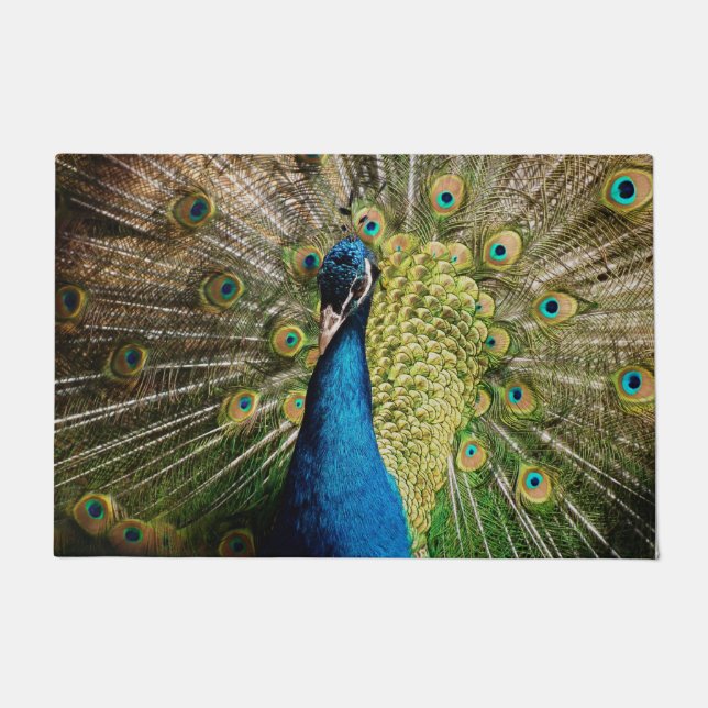 Felpudo Bashful Peacock (Anverso)