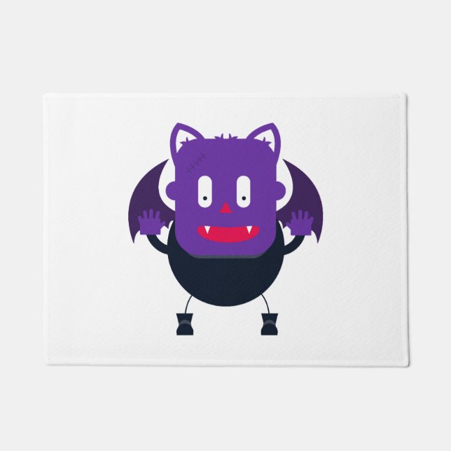 Felpudo Bat halloween (Anverso)