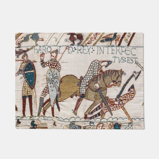 Felpudo Batalla de Hastings - Tapiz Bayeux Rey Harold (Anverso)