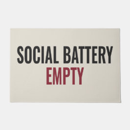 Felpudo BATERÍA SOCIAL VACÍA - Declaración Audaz