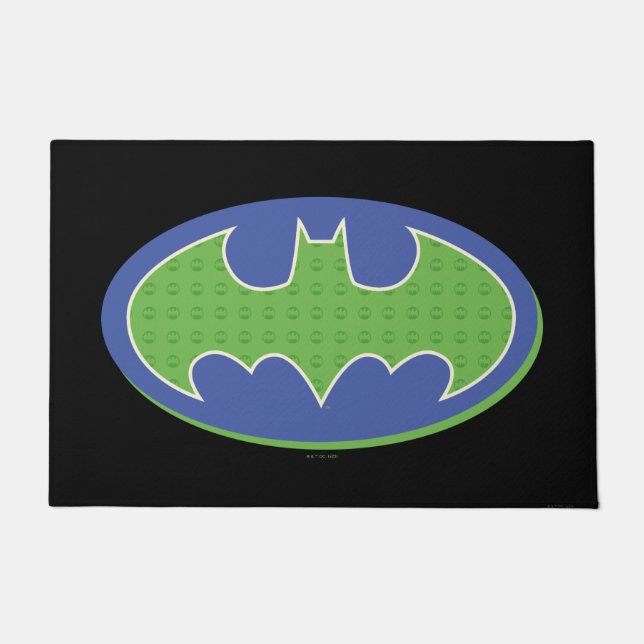 Felpudo Batman | Símbolo morado y verde (Anverso)