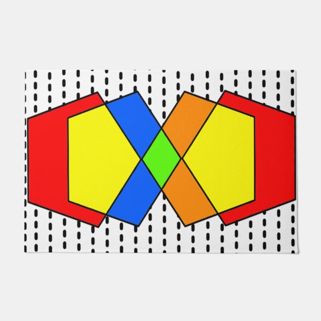 Felpudo Bauhaus Pentagons (Anverso)