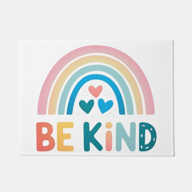 Felpudo Be Kind Rainbow (Anverso)
