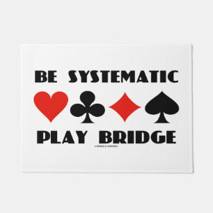 Felpudo Be Sistematic Play Bridge Advice Cuatro Trajes De