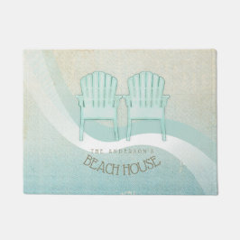 Felpudo Beach House Adirondack Chairs Aqua Blue ID623