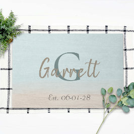 Felpudo Beach House Sand Pastel Bonito Azul