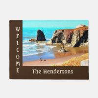 Beach Walk with Dog at Bandon Face Rock Welcome