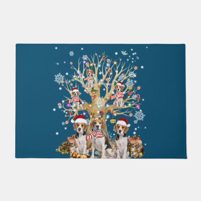 Felpudo Beagle Christmas Tree Ornament For Dog Lover (Anverso)