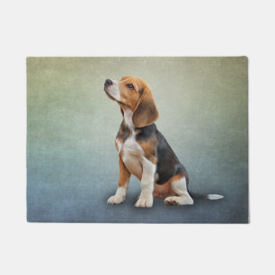 Felpudo Beagle de perro dibujando