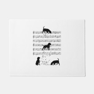 Felpudo Beagle dog Music Note Clef Musician Beagle do