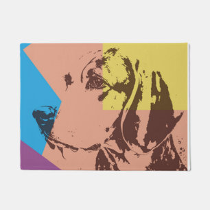 Felpudo Beagle efecto de arte pop