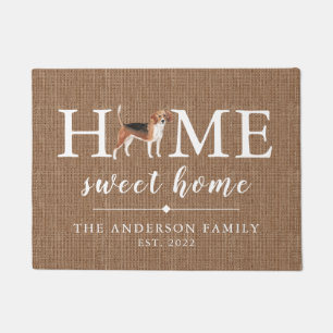 Felpudo Beagle Home Sweet Home Personalized Doormat