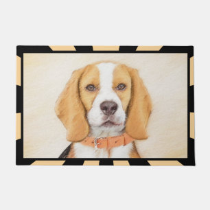 Felpudo Beagle Hound Dog Pintura original de animales
