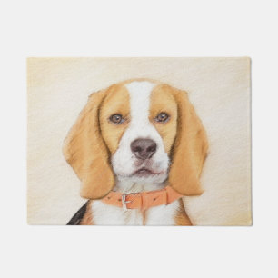 Felpudo Beagle Hound Dog Pintura original de animales