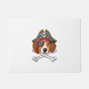 Felpudo Beagle Pirate Costume Jolly Roger Bandera Cruz de 