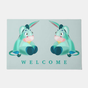 Felpudo Bebé Donkey Doormat - Bienvenida