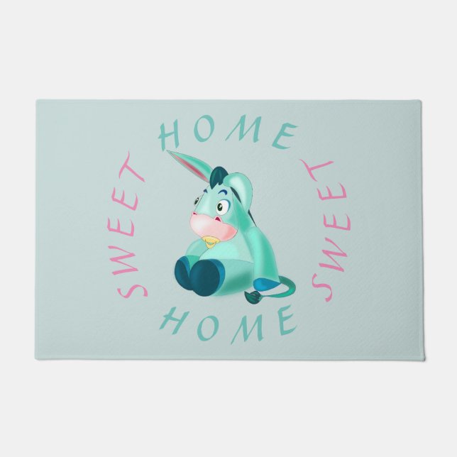 Felpudo Bebé Donkey Gracioso Doormat - Personalizado Texto (Anverso)
