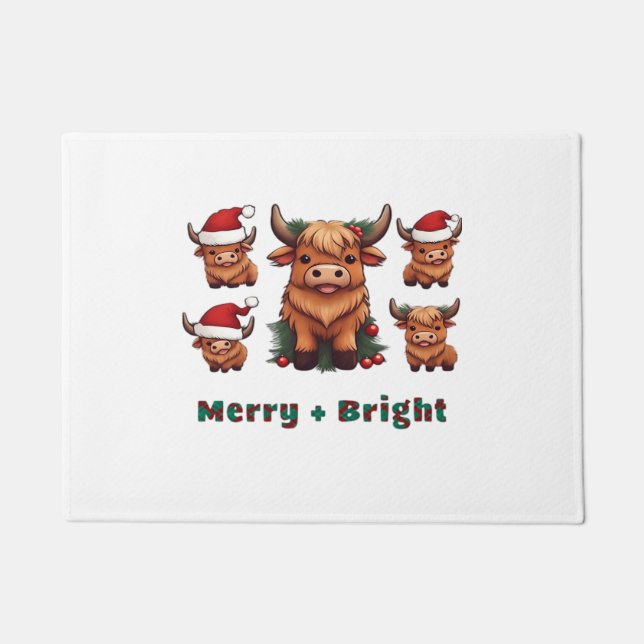 Felpudo Bebida Fluffy Bebé Highland Café Bebida de vaca so (Anverso)