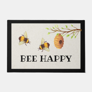 Felpudo Bee Happy Door Mat