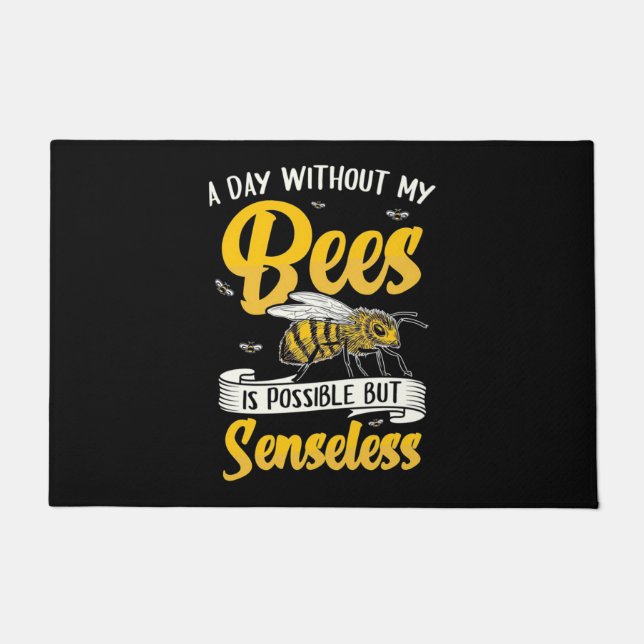 Felpudo Beekeeper Gift | A Day Without My Bees (Anverso)