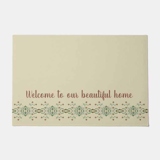 Felpudo Beige Con Área De Tipografía (Anverso)