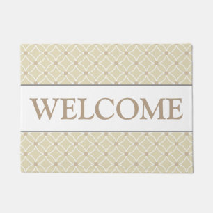 Felpudo Beige Welcome Doormat